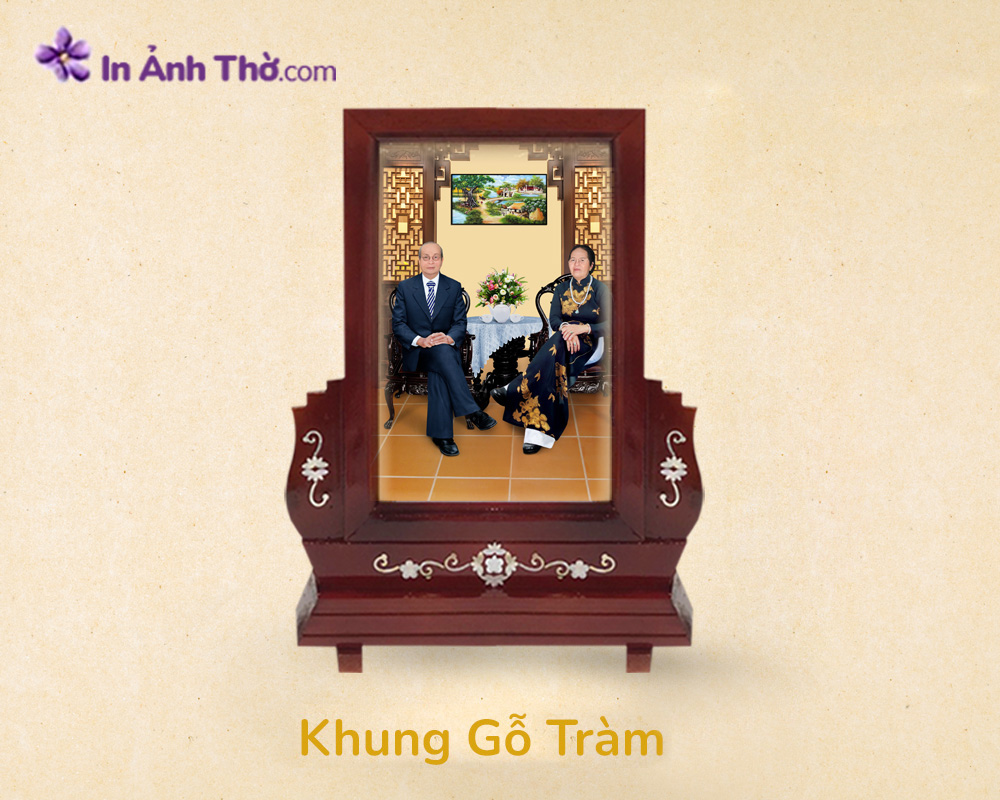 Khung ảnh thờ Gỗ Tràm bền chống mối mọt