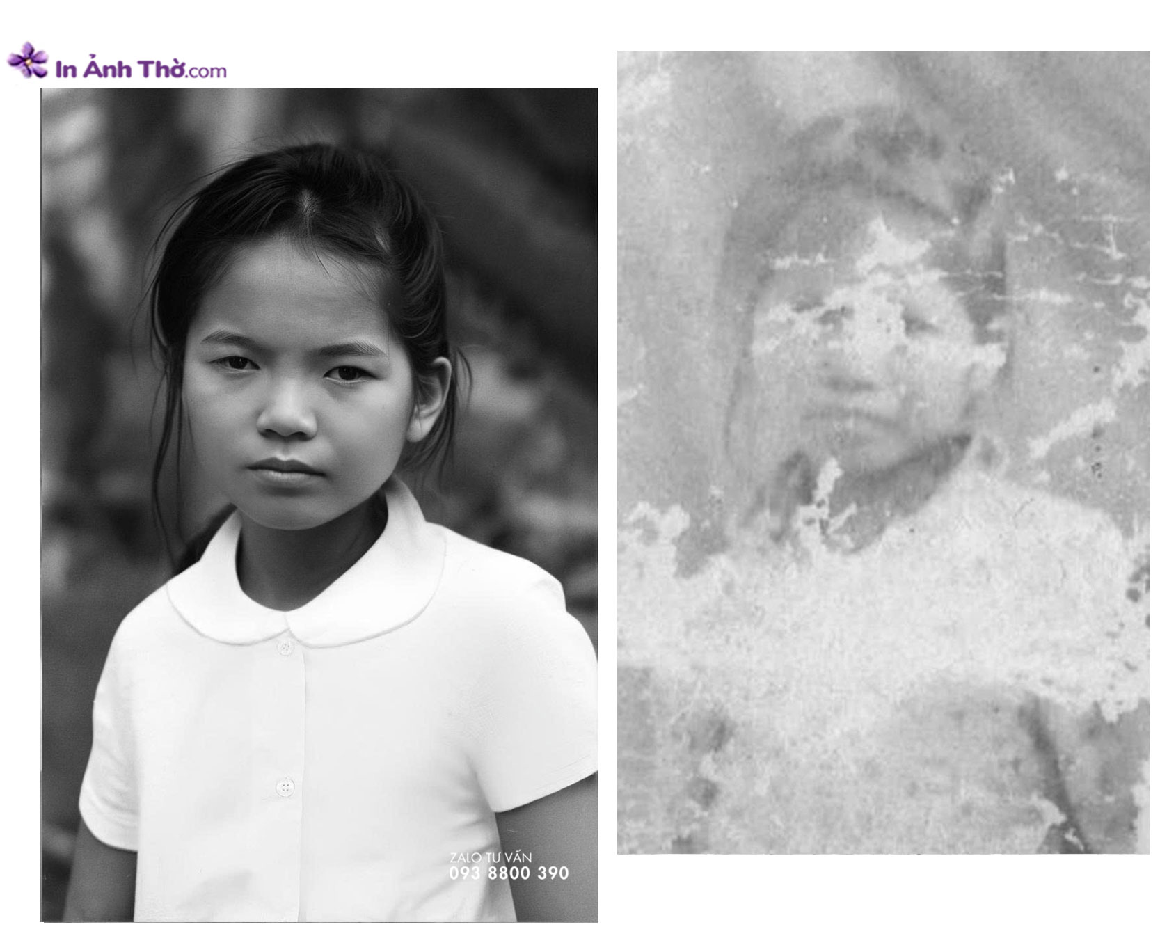 Phục hồi ảnh chân dung cũ rách uy tín