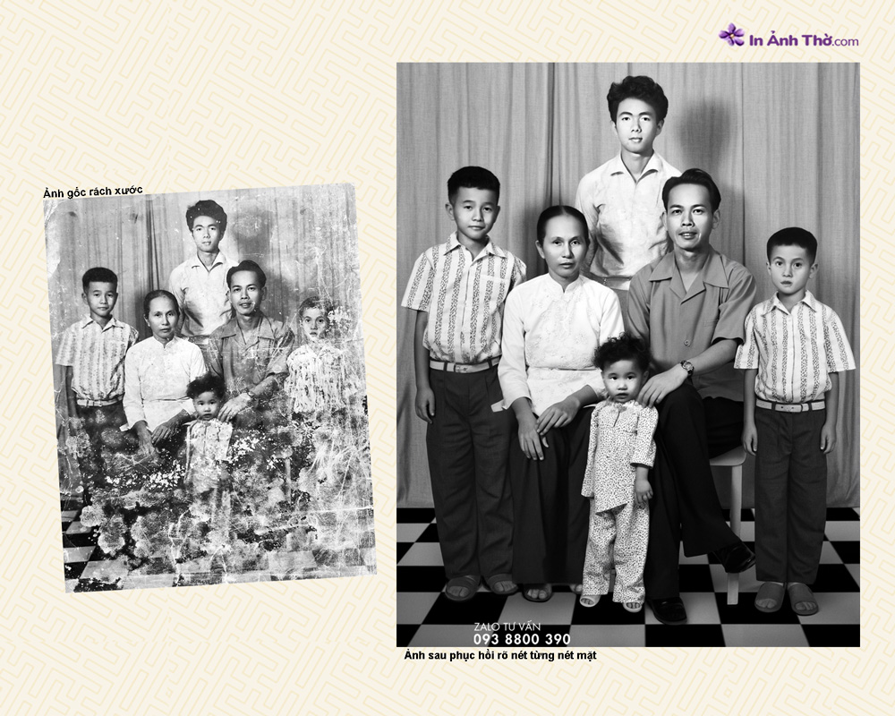Phục hồi ảnh kỷ niệm gia đình