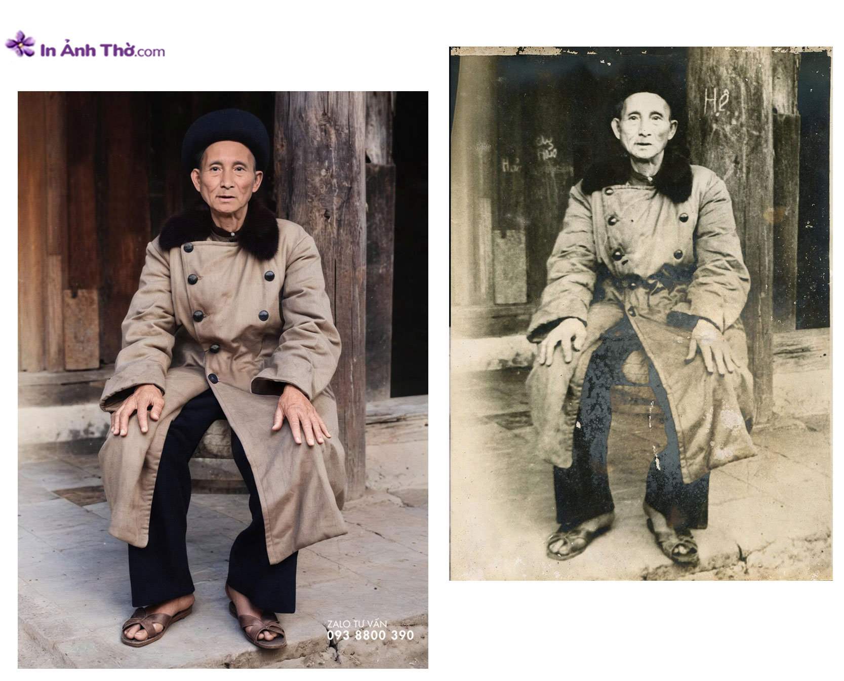 Phục hồi ảnh kỷ niệm lên màu