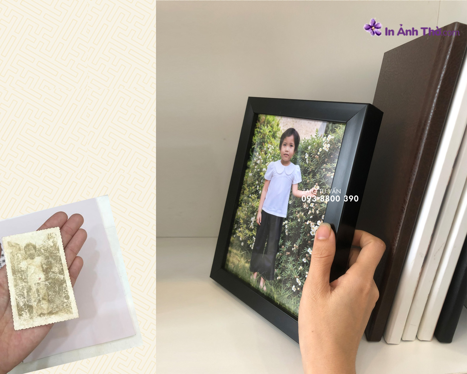 Sửa ảnh cũ , ố vàng, rách 