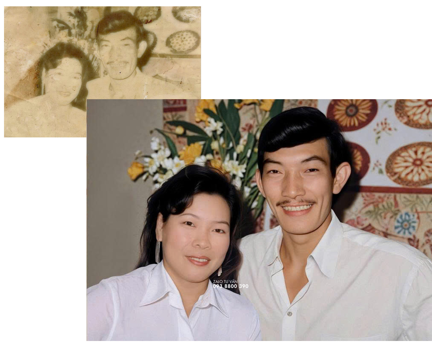 Sửa ảnh cũ ố vàng lên màu 