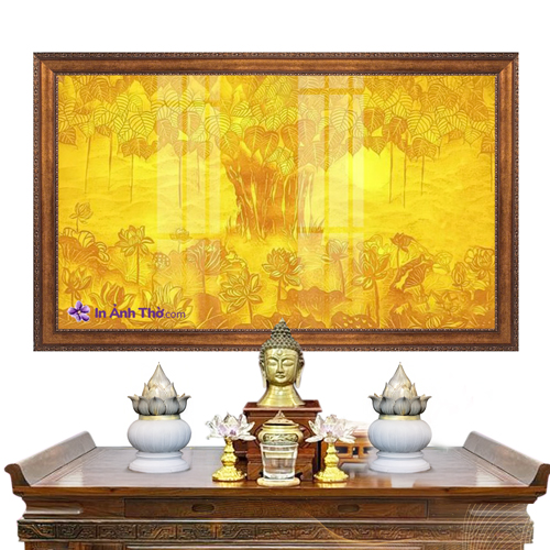 Tranh phòng thờ Bồ đề Mang lại bình an, may mắn và sự bền vững