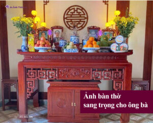 Ảnh bàn thờ sang trọng cho ông bà
