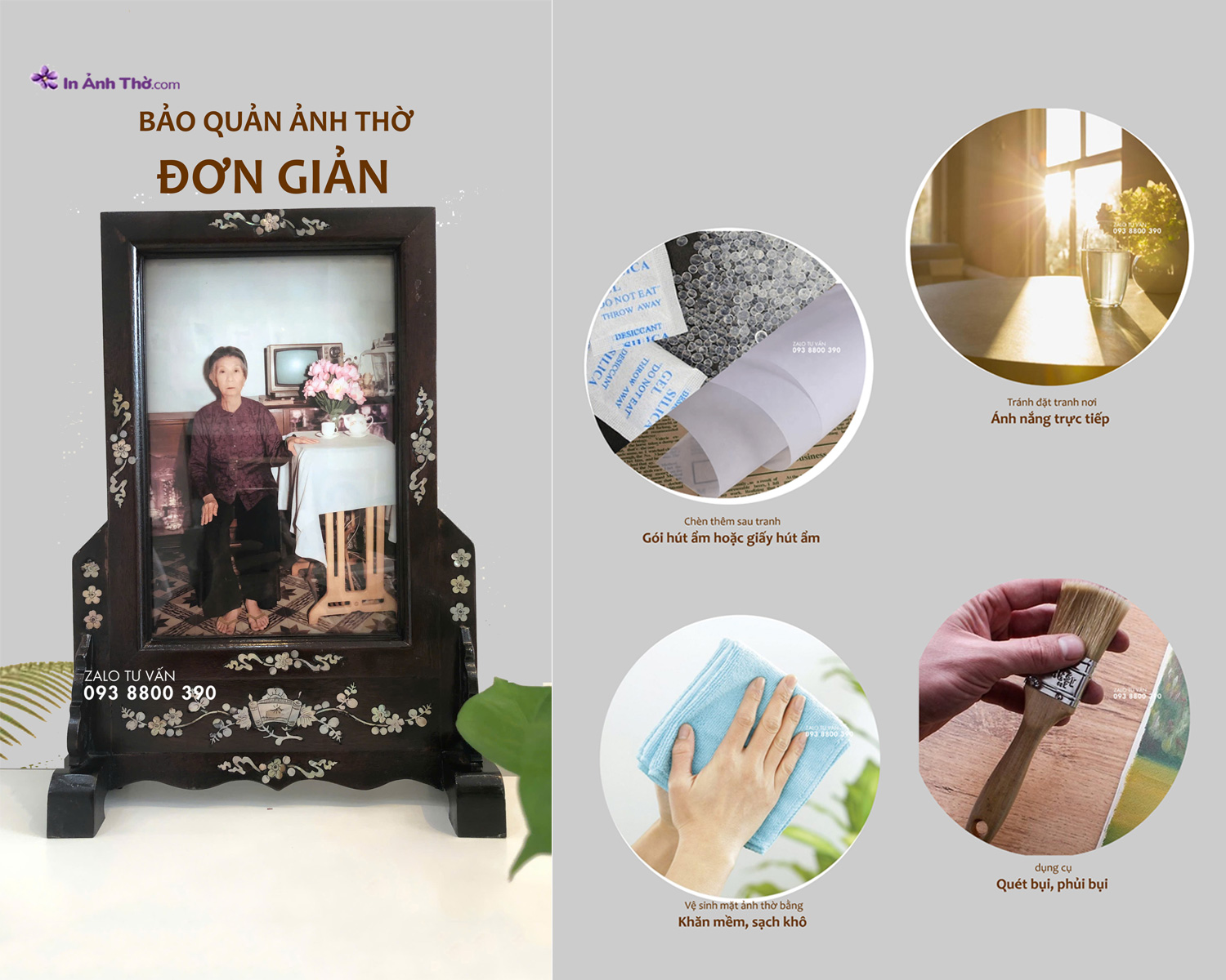 Bảo quản ảnh thờ