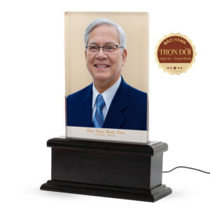 Ảnh thờ pha lê in màu khung gỗ, bảo hành trọn đời