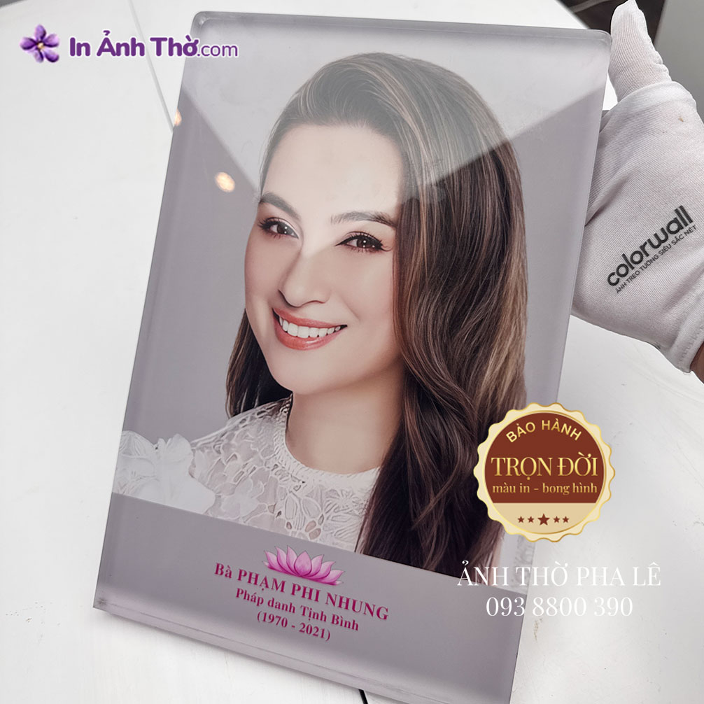 Ảnh thờ pha lê in màu có tem bảo hành trọn đời