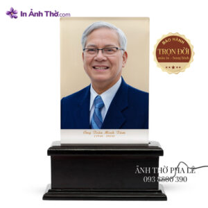 Ảnh thờ pha lê chân dung in màu cao cấp