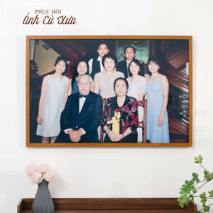 Ảnh Treo Tường Khung Gỗ – Ảnh gia đình