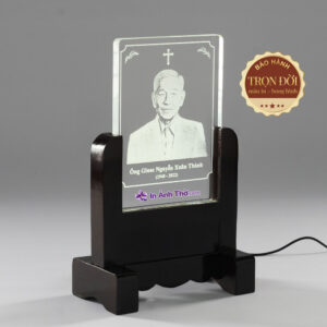 Ảnh thờ pha lê công giáo khắc laser