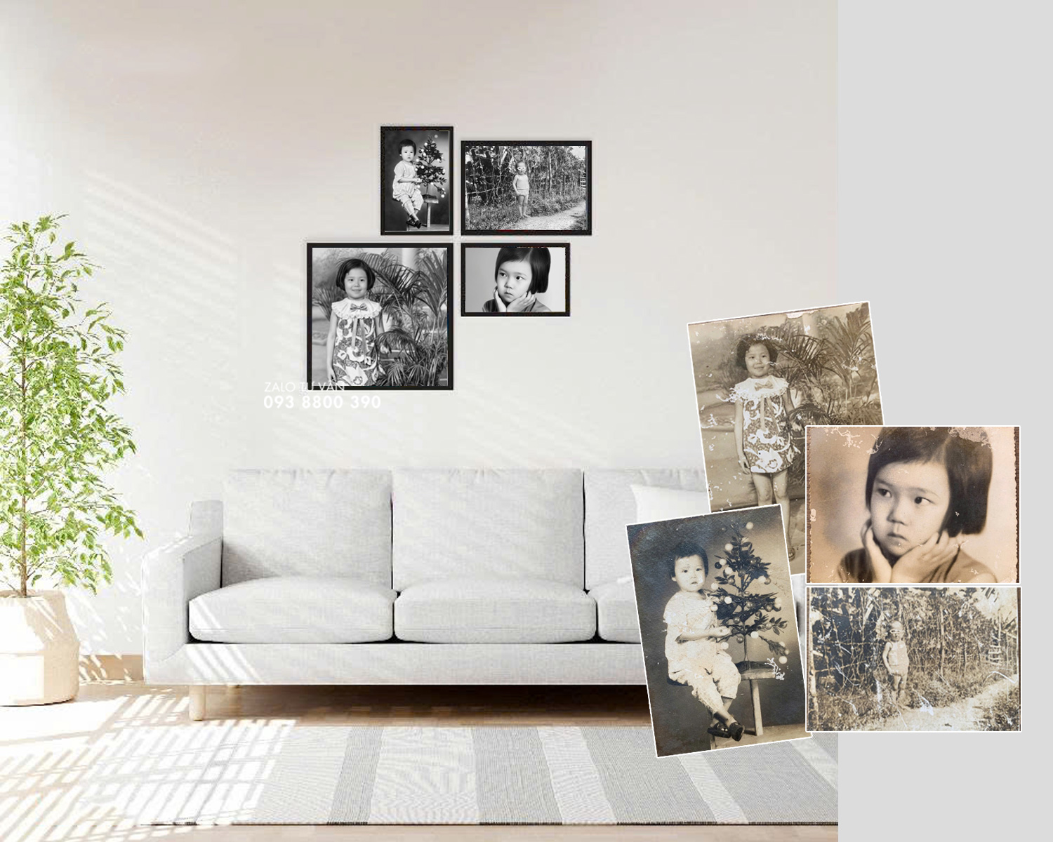 In ảnh treo tường sau phục hồi 