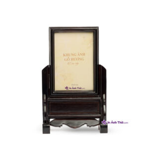 khung ảnh thờ gỗ hương trơn cao cấp