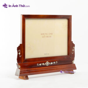 Khung Ảnh Thờ Đôi Gỗ Trầm – Tôn vinh trọn vẹn hình ảnh cha mẹ