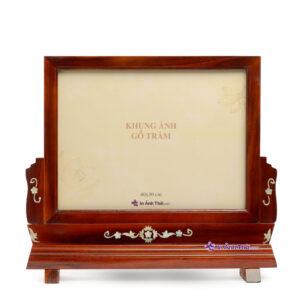 Khung Ảnh Thờ Đôi Gỗ Trầm thờ hình ảnh cha mẹ