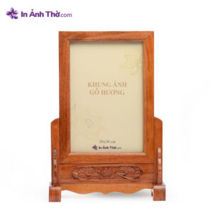 Khung Ảnh Thờ Gỗ Hương Trơn – Mộc Mạc và Trang Nghiêm