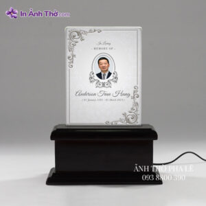 Ảnh thờ pha lê Công giáo sang trọng đặt bàn thờ