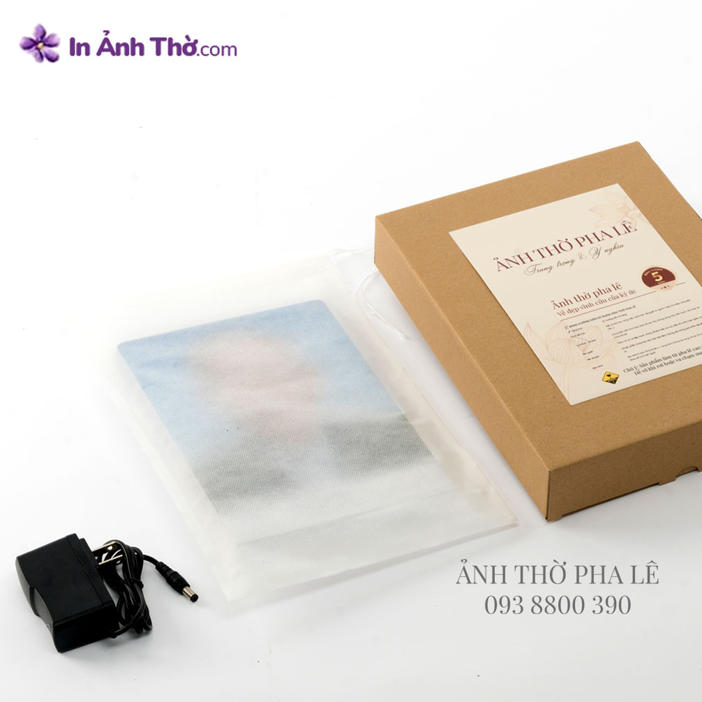 Ảnh thờ pha lê song thân hộp quà tặng cao cấp