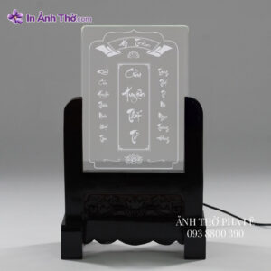 Khung ảnh thờ Cửu Huyền Thất Tổ pha lê cao cấp để bàn thờ gia tiên