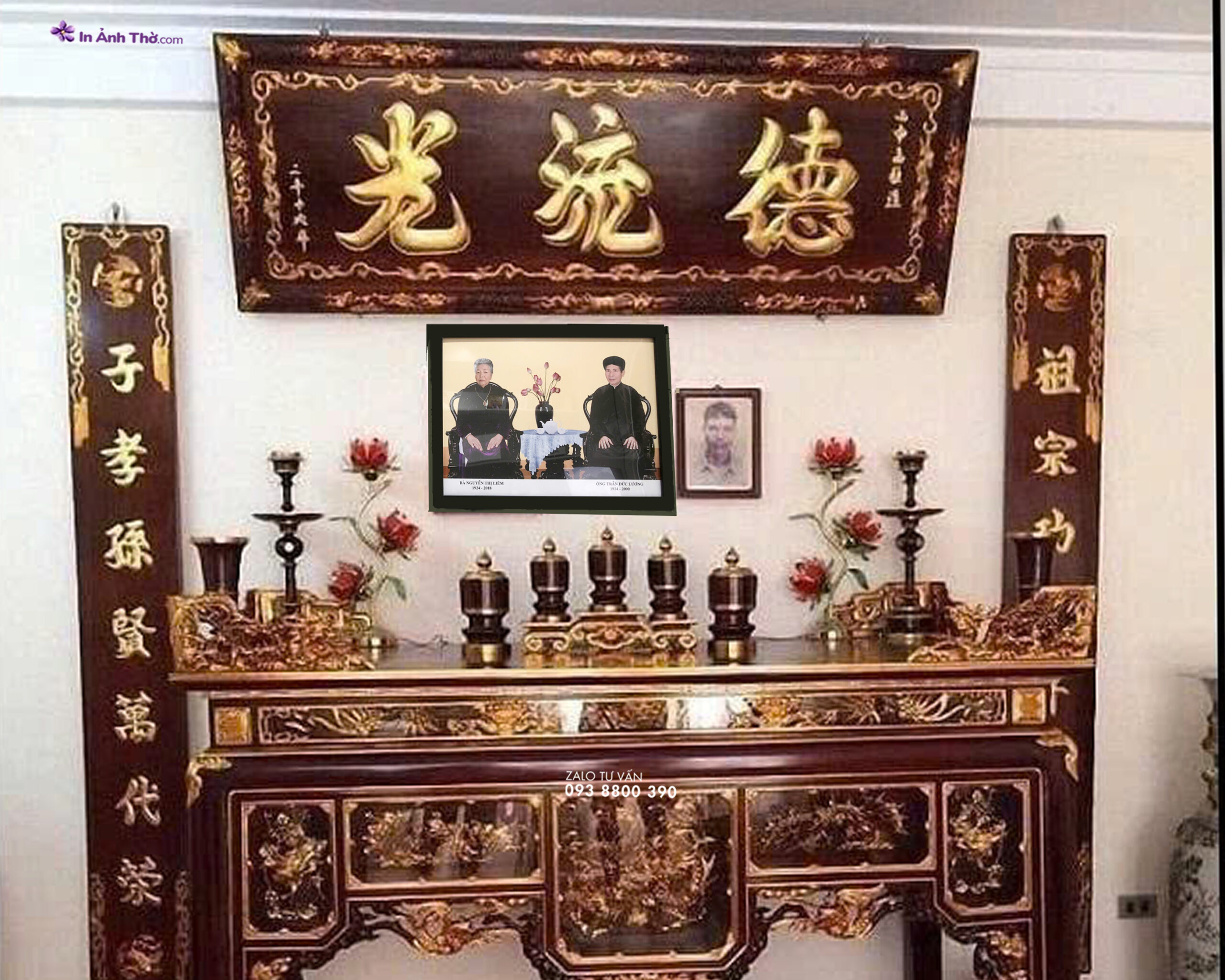 Kích thước ảnh thờ gia tiên 30x40