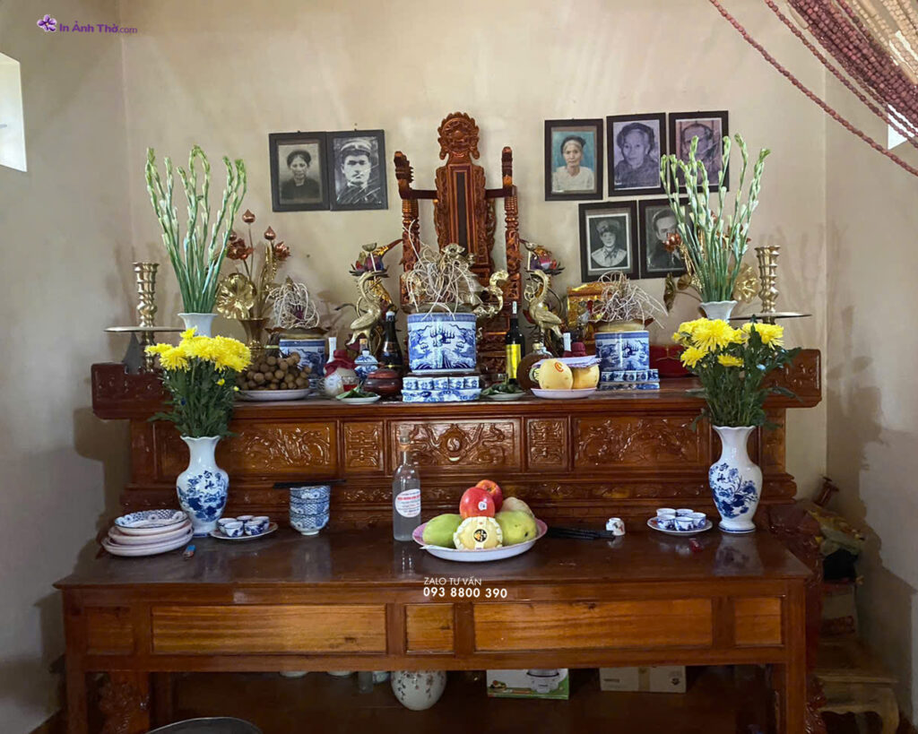 Làm ảnh thờ gia tiên đẹp sắc nét chuẩn ảnh thờ gia tiên
