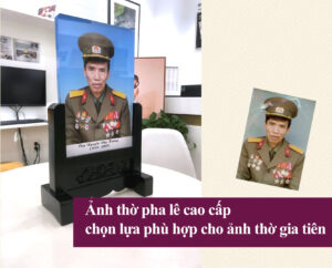 Ảnh thờ pha lê cao cấp lựa chọn cho ảnh thờ gia tiên