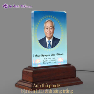 Ảnh thờ pha lê in màu sáng đẹp – bàn thờ gia tiên