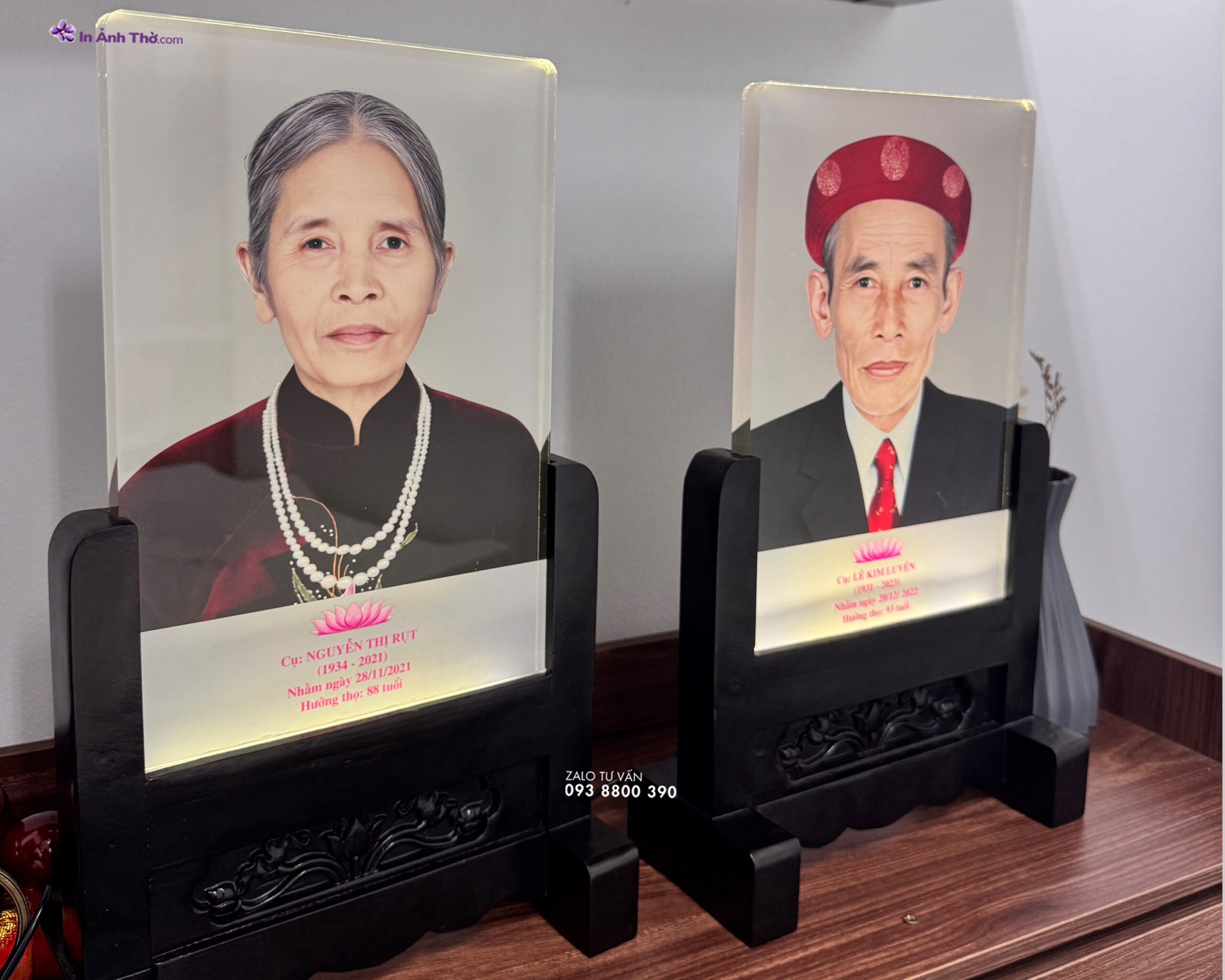 Ảnh thờ pha lê sau khi tách nền và xử lý ảnh