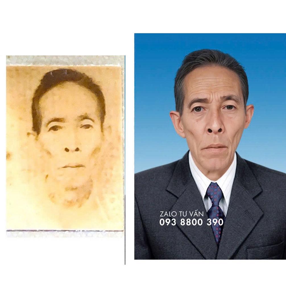 Làm ảnh thờ từ ảnh cũ bị mờ – chỉnh sáng và phục hồi chi tiết