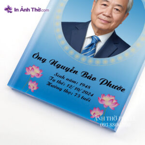 Mẫu ảnh thờ pha lê in màu