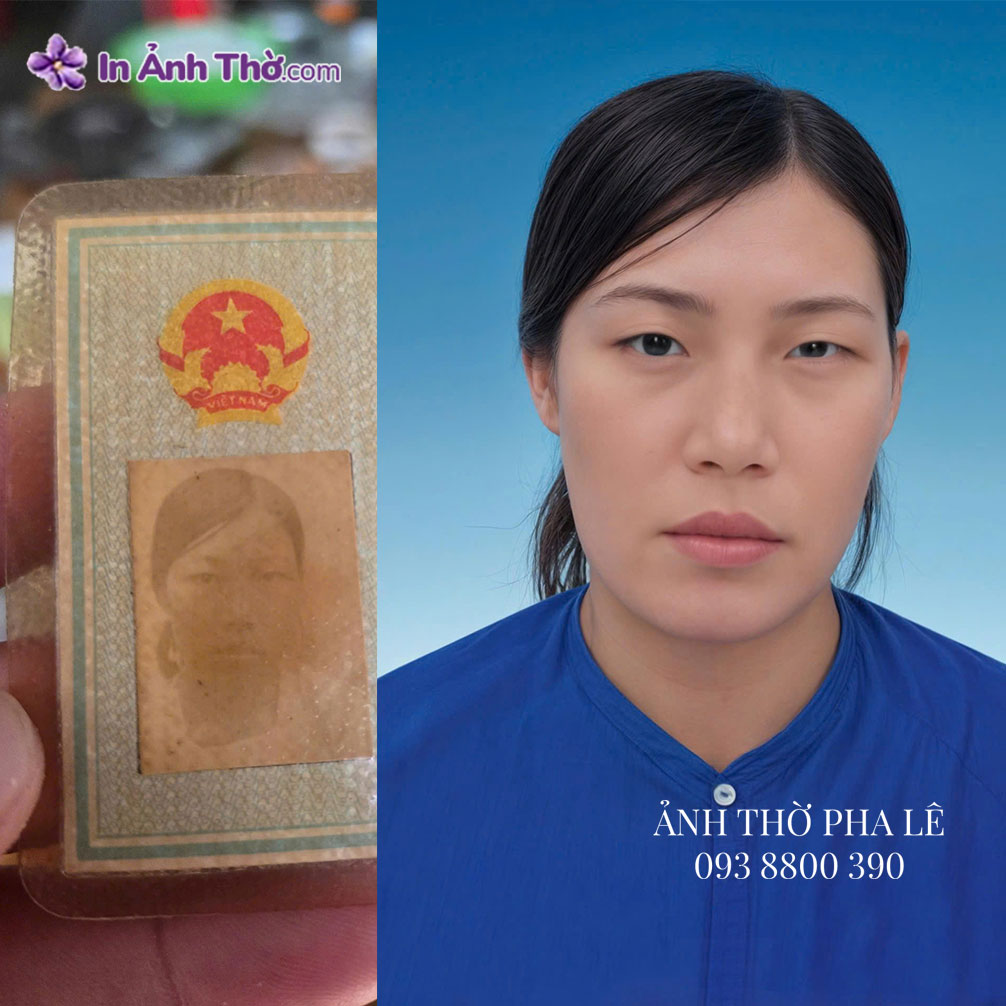 Làm ảnh thờ từ ảnh CCCD – khuôn mặt rõ nét, trang nghiêm