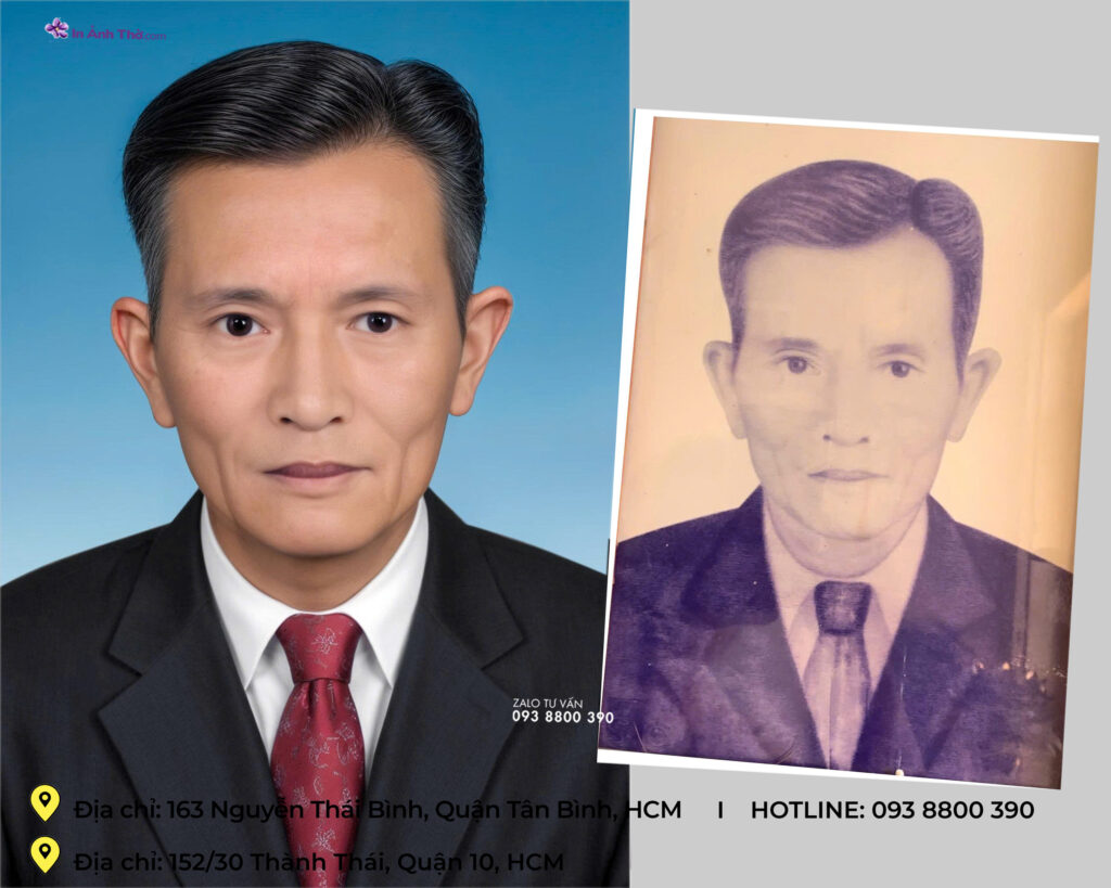 Nền ảnh thờ phù hợp khi phục hồi ảnh thờ cũ