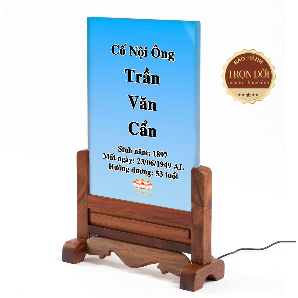 Ảnh Thờ Tưởng Niệm Không Có Ảnh Chân Dung